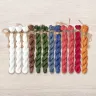 Set of OwlForest Hand-Dyed Threads for the “Christmas Tree” Chart (Thread Trade n.a. Kirov)