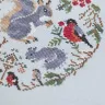 Free embroidery digital chart “Winter Dining”