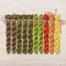 Set of OwlForest Hand-Dyed Threads for the “Underwater World” Chart (Thread Trade n.a. Kirov)