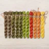 Set of OwlForest Hand-Dyed Threads for the “Underwater World” Chart (Thread Trade n.a. Kirov)