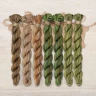 Set of OwlForest Hand-Dyed Threads for the “Oak Panel” (Thread Trade n.a. Kirov) 