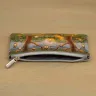 “Small Lanterns” Leather Zipper Pouch