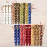 Set of OwlForest Hand-Dyed Threads for the “Dining Negotiant” or “Russian Lunchtime” Chart (Thread Trade n.a. Kirov)