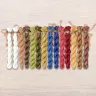 Set of OwlForest Hand-Dyed Threads for the “Dining Negotiant” or “Russian Lunchtime” Chart (Thread Trade n.a. Kirov)