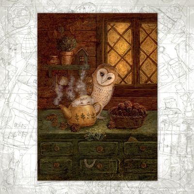“Prickly Cones Spirit” Postcard