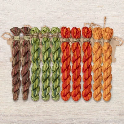 Set of OwlForest Hand-Dyed Threads for the “Where a Fairy Tale Begins” (Thread Trade n.a. Kirov) 