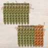 Special set of OwlForest Hand-Dyed Threads for the “Sampler with Acorns” (Thread Trade n.a. Kirov) two-color Option