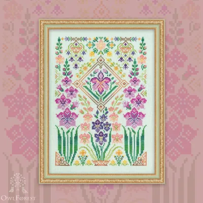 Digital embroidery chart “Gladioli”