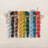 Set of OwlForest Hand-Dyed Threads for the “The Racoon Portrait” Chart (DMC)