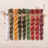 Set of OwlForest Hand-Dyed Threads for the “Red Fortress” Chart (DMC)
