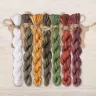 Set of OwlForest Hand-Dyed Threads for the “Red Fortress” Chart (DMC)