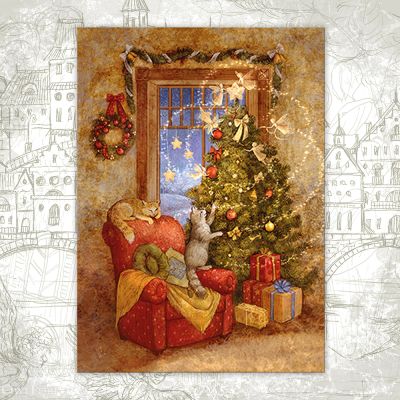 “Christmas Fairies” Postcard