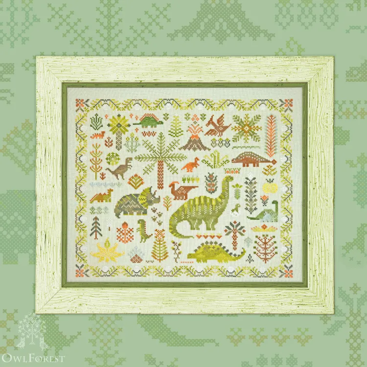 Embroidery kit “Dinosaur Forest”