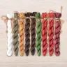 Set of OwlForest Hand-Dyed Threads for the “Red Fortress” Chart (Thread Trade n.a. Kirov)