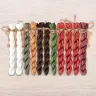Set of OwlForest Hand-Dyed Threads for the “Red Fortress” Chart (Thread Trade n.a. Kirov)