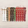 Set of OwlForest Hand-Dyed Threads for the “Red Fortress” Chart (Thread Trade n.a. Kirov)