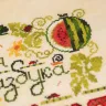 Printed embroidery chart “Watermelon Alphabet” Russian Letters