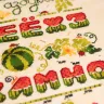 Printed embroidery chart “Watermelon Alphabet” Russian Letters