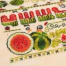 Printed embroidery chart “Watermelon Alphabet” Russian Letters