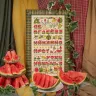 Printed embroidery chart “Watermelon Alphabet” Russian Letters