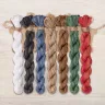 Set of OwlForest Hand-Dyed Threads for the “Winter Dining” Chart (DMC)