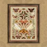 Printed embroidery chart “Moth Waltz”