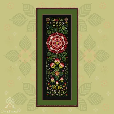 Printed embroidery chart “Camellia”