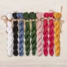 Set of OwlForest Hand-Dyed Threads for the “Christmas Rabbits” Chart (DMC)