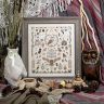Free embroidery digital chart “100 owls”