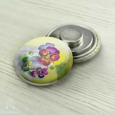 Magnet Needle Minder “Pansies”