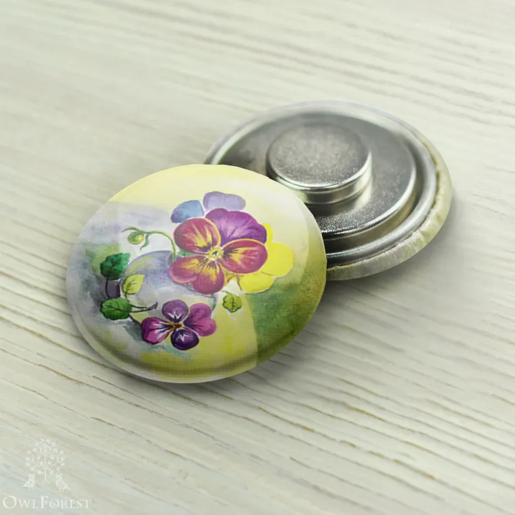 Magnet Needle Minder “Pansies”