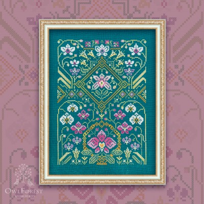 Digital embroidery chart “Orchids”