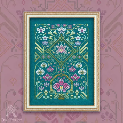 Digital embroidery chart “Orchids”