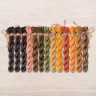 Set of OwlForest Hand-Dyed Threads for the “Autumn Night Alphabet” Chart RU (DMC)
