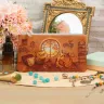 “Melancholy Time” Leather Zipper Pouch