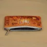 “Melancholy Time” Leather Zipper Pouch