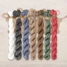 Set of OwlForest Hand-Dyed Threads for the “Winter Dining” Chart (Thread Trade n.a. Kirov)