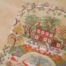 Printed embroidery chart “Courtyard with a Fountain”