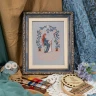 Printed Embroidery chart “Cross-Stitching by Moonlight”