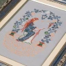 Printed Embroidery chart “Cross-Stitching by Moonlight”