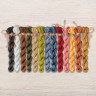 Set of OwlForest Hand-Dyed Threads for the “Relax Mood” Chart (DMC)