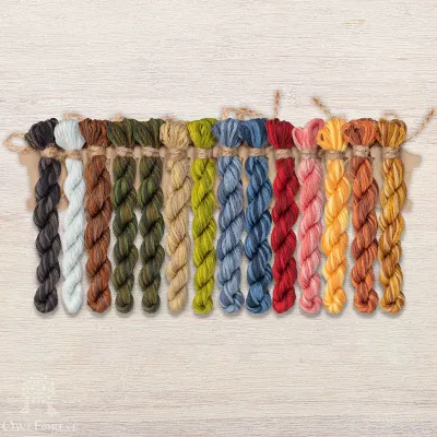 Set of OwlForest Hand-Dyed Threads for the “Relax Mood” Chart (DMC)