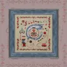 Printed embroidery chart “The Cat and the Needlework”