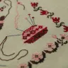 Printed embroidery chart “The Cat and the Needlework”
