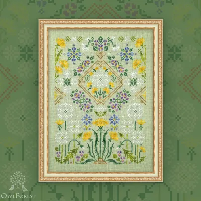 Digital embroidery chart “Dandelions”