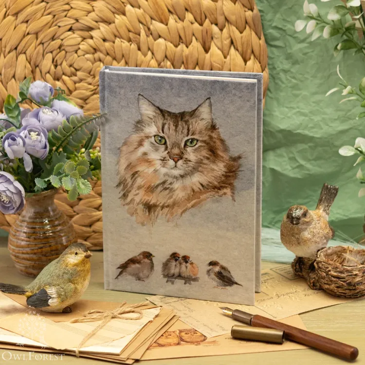 Murzik “Murzik Portrait” Notebook – Owlforest Embroidery