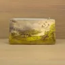 “Landscape Picture” Leather Zipper Pouch