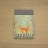 “March Cats” Leather Cardholder