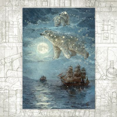 “Star Bears” Postcard