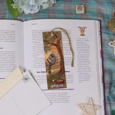 “Crocheting Raccoons” Bookmarker